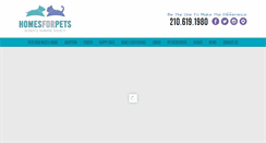 Desktop Screenshot of homesforpets.org